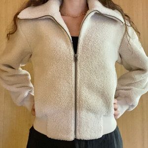 Uniqlo shearling bomber jacket xs